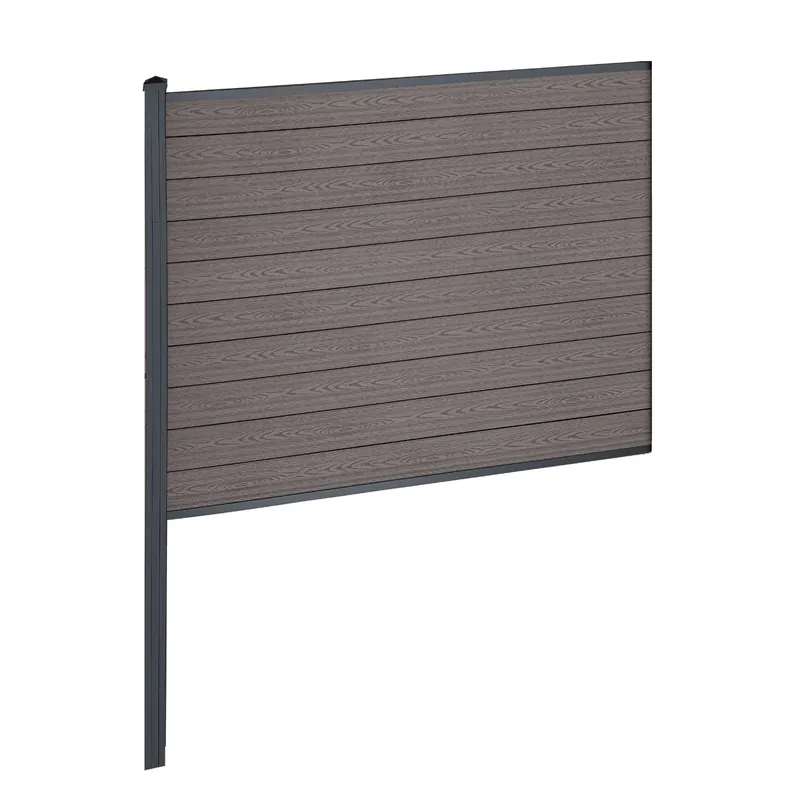 Finley recinzione in WPC modulo intermedio - A 150 x L 185 cm - Marrone Offerta