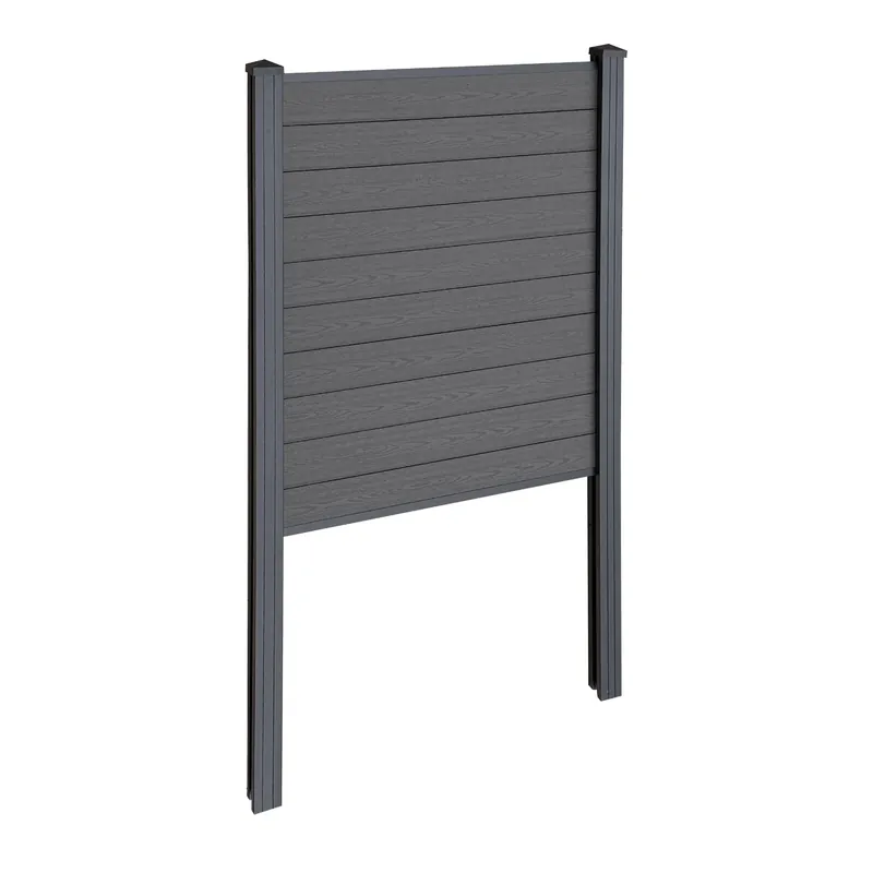 Finley recinzione in WPC modulo iniziale - A 150 x L 95 cm - Grigio antracite/nero Compra Online