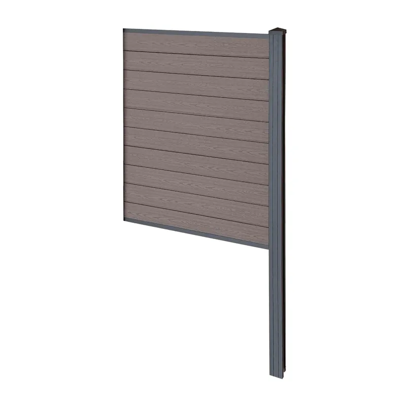 Must-Have Finley recinzione in WPC modulo terminale - A 150 x L 95 cm - Marrone