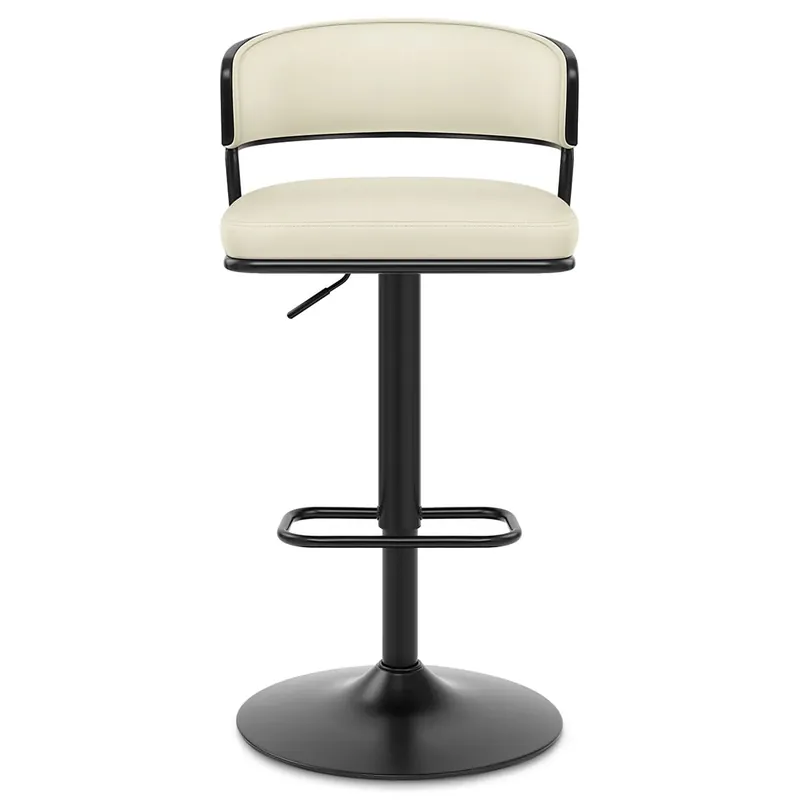 Sgabello Vera Pelle - Alexa Crema Promozione