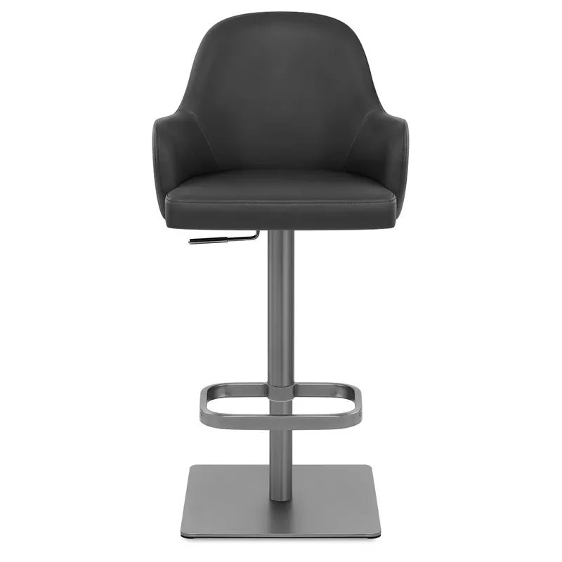 Sgabello Ecopelle Graphite - Antonia Nero Di Tendenza