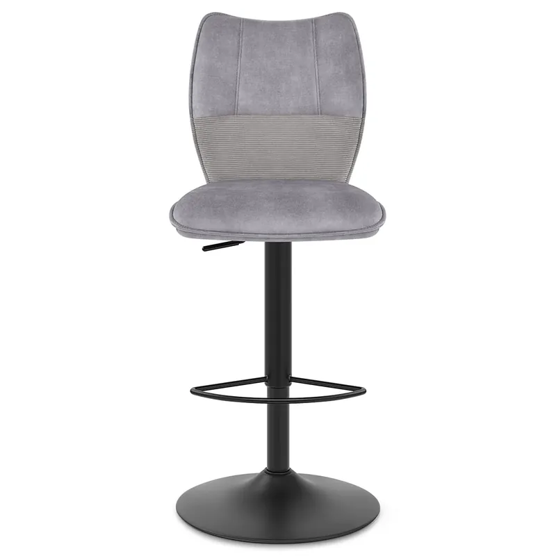 Sgabello Velluto - Art Grigio Offerta Limitata