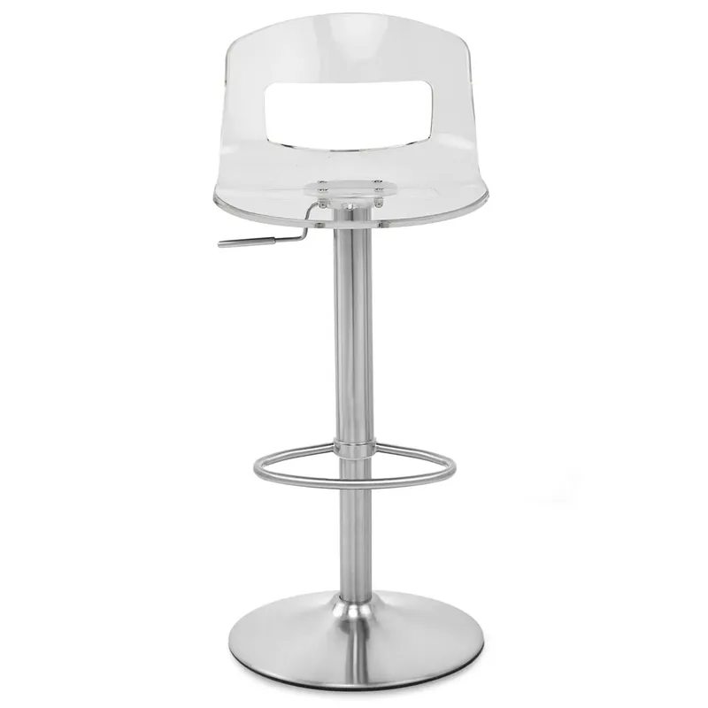 Sgabello Plastica Satinato - Stardust Trasparente Occasione Imperdibile