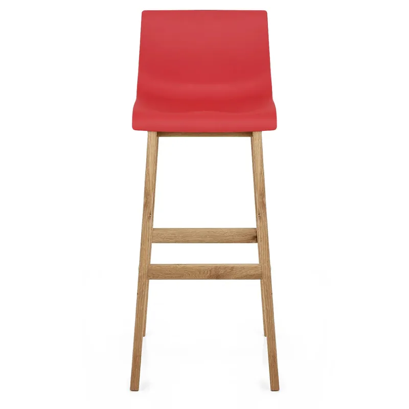 Sgabello Resina Legno - Drift ABS Rosso Ultime Pezzi