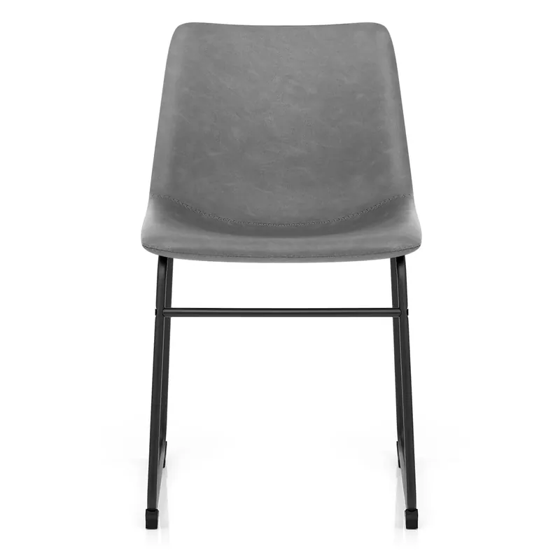 Sedia Ecopelle Anticata Satinata - Bucket Grigio Solo Oggi