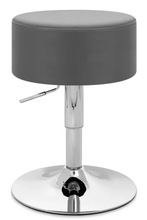 Bestseller Sgabello Basso Ecopelle Cromato - Bullet Grigio