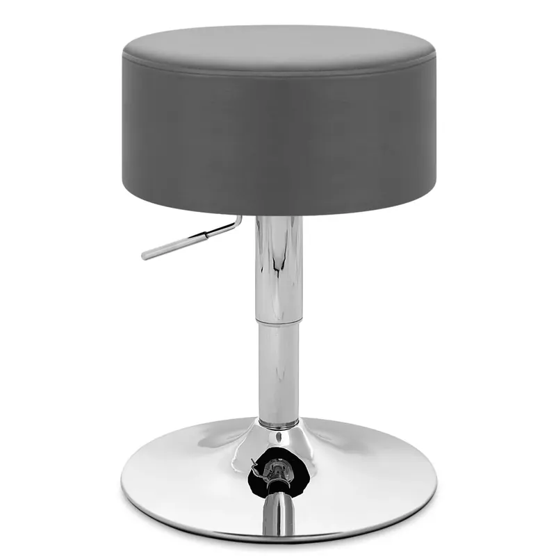 Bestseller Sgabello Basso Ecopelle Cromato - Bullet Grigio