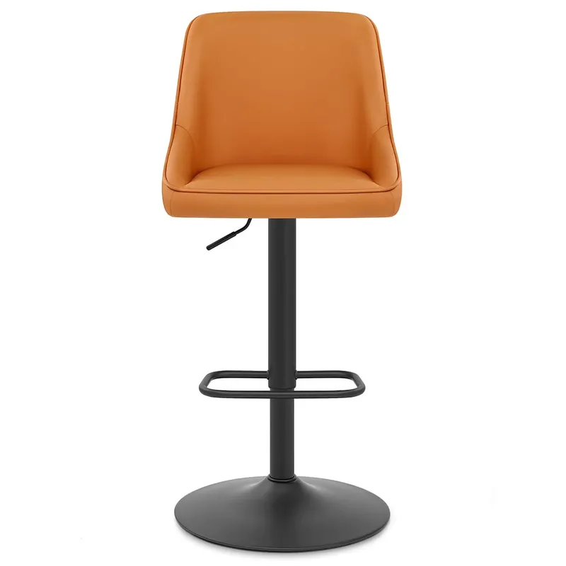 Offerta Sgabello Vera Pelle - Canberra Arancione