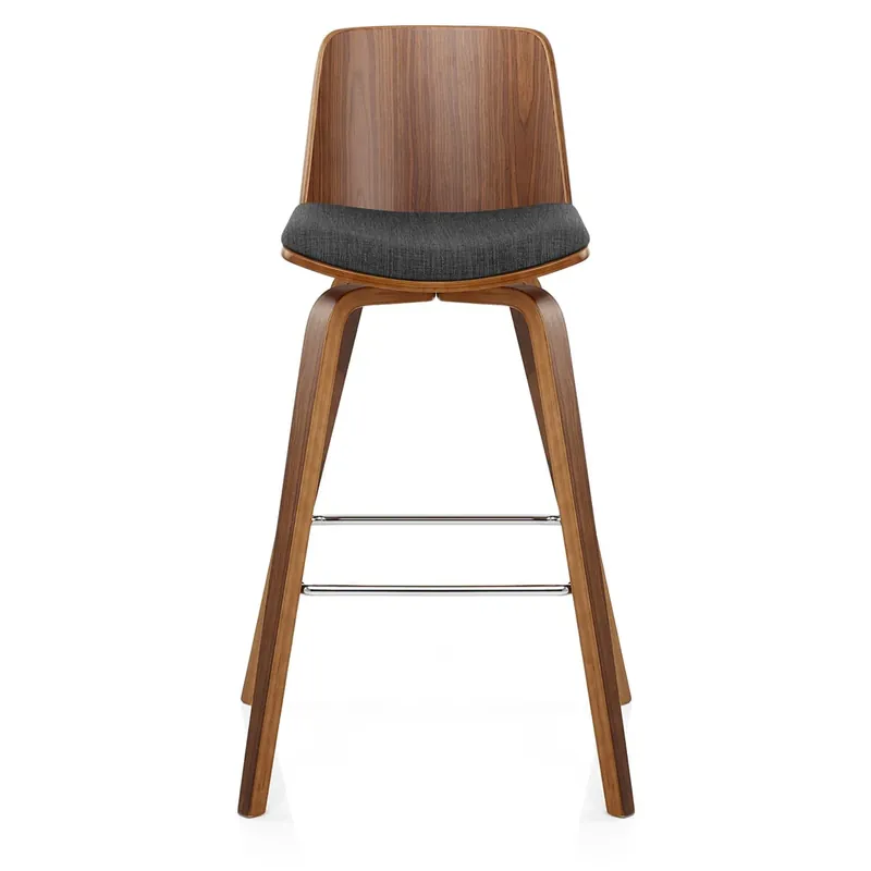 Sgabello Legno Tessuto - Mirage Grigio Super Prezzo