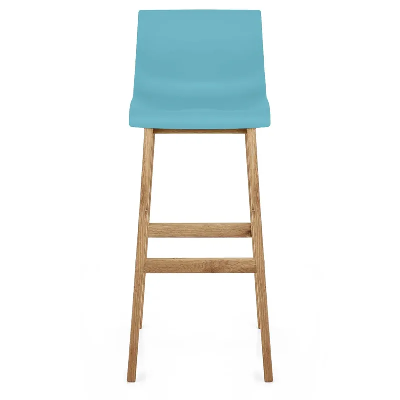 Pagamento Sicuro Sgabello Resina Legno - Drift ABS Blu
