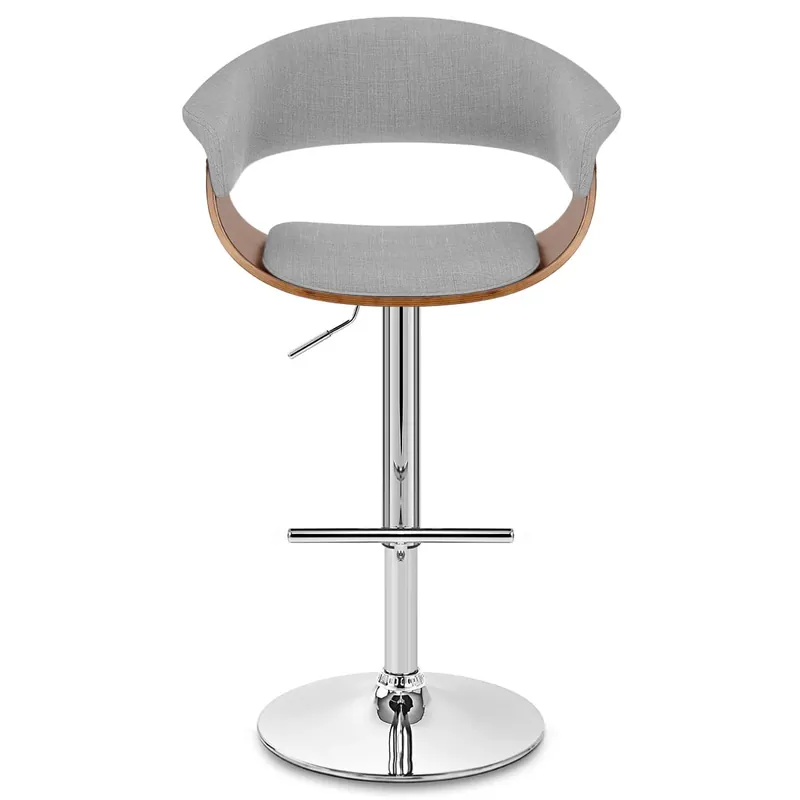 Offerta Limitata Sgabello Tessuto Legno - Grafton Grigio