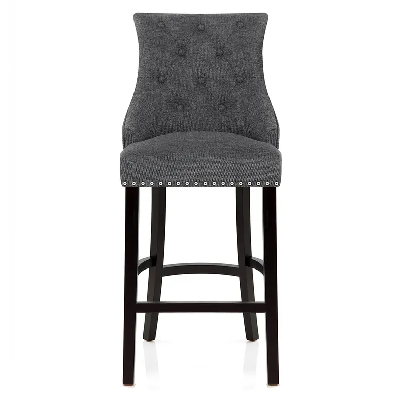 Ultima Occasione Sgabello Tessuto Legno - Ascot Grigio scuro