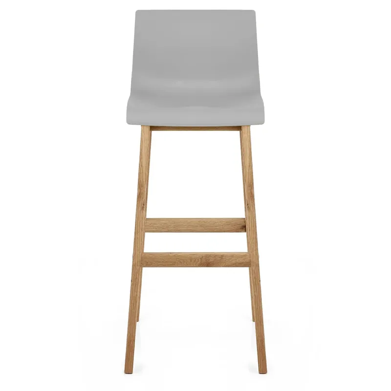 Sgabello Resina Legno - Drift Alto Grigio Offerta Speciale