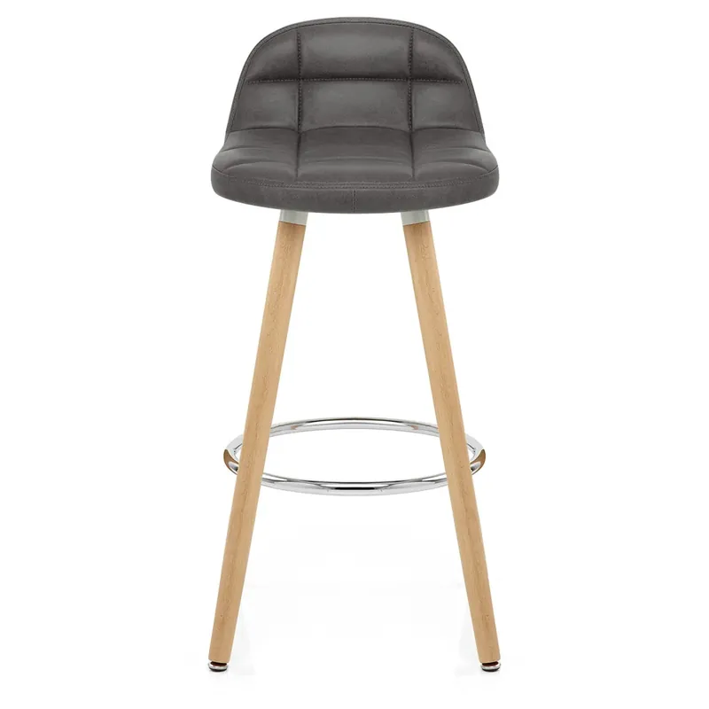 Promo Stagionale Sgabello Ecopelle Antica Legno - Sole Grigio