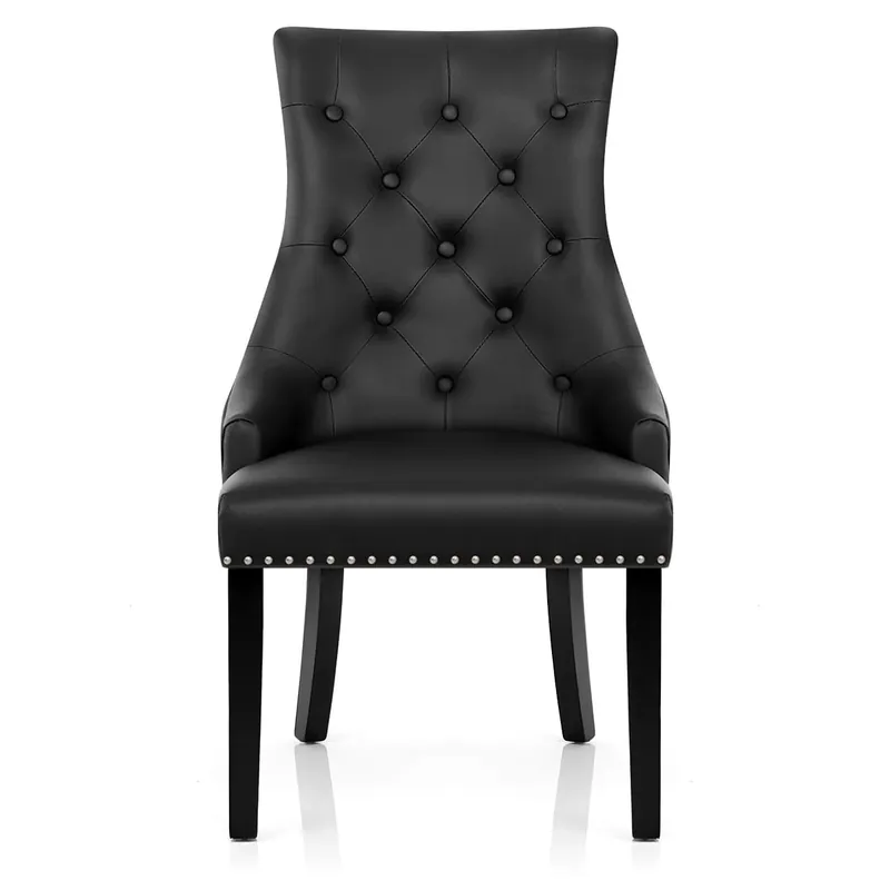Più Venduto Sedia Pelle Rigenerata - Ascot Nero