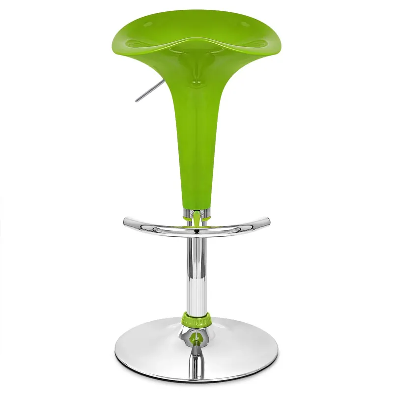 Ultima Occasione Sgabello Plastica Cromato - Gloss Coco Verde