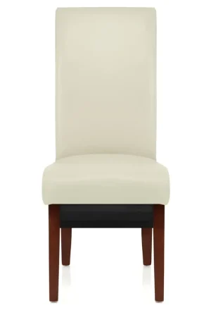 Acquista Ora Sedia Pelle rigenerata Legno - Carlo Noce Crema