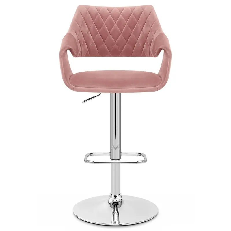 Sgabello Velluto - Fairfield Rosa Subito Disponibile
