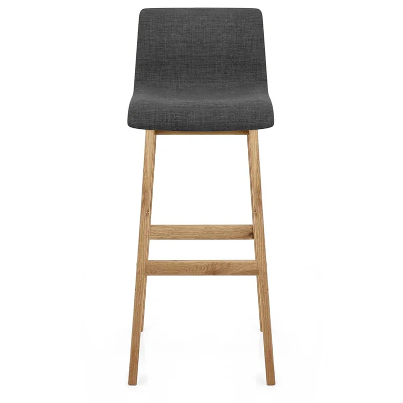 Prezzo Di Fabbrica Sgabello Tessuto Legno - Drift Grigio scuro