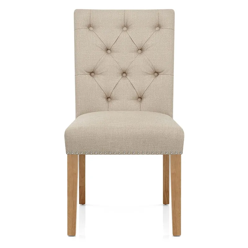 Compra Online Sedie Quercia Tessuto - Barrington Crema