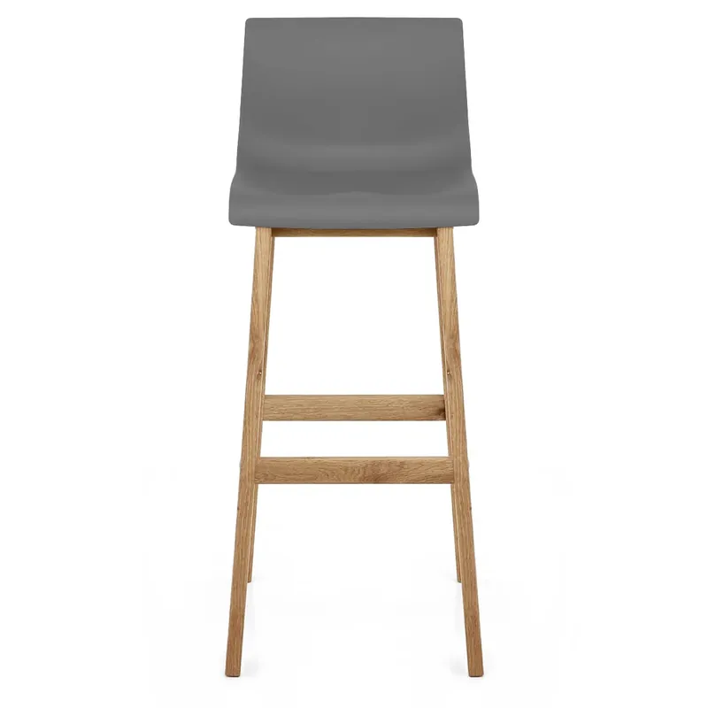 Sgabello Resina Legno - Drift ABS Grigio scuro Subito Disponibile