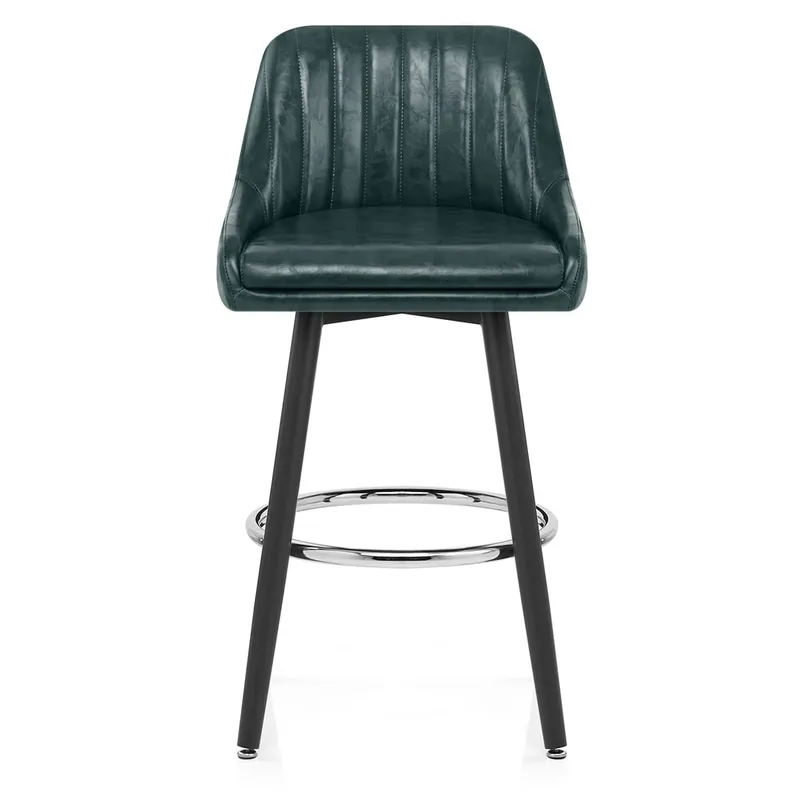 Saldi Sgabello Ecopelle Antica Legno - Hamilton Verde