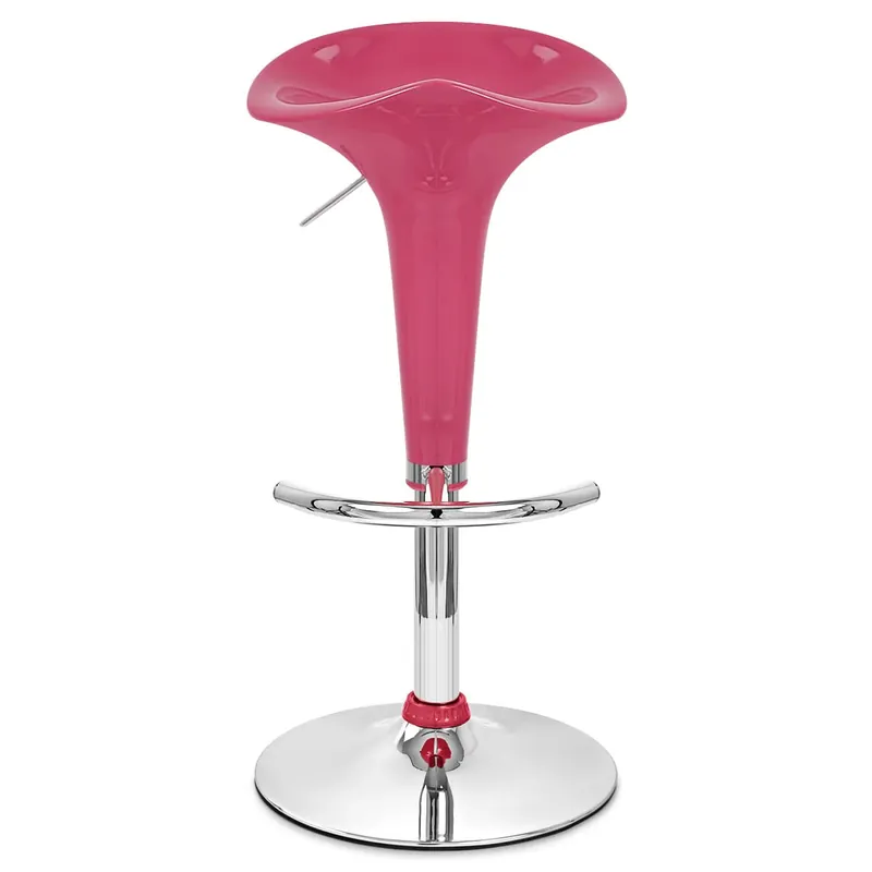 Sgabello Plastica Cromato - Gloss Coco Rosa Ordina Subito