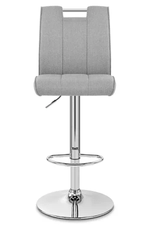 Ultime Pezzi Sgabello Tessuto Cromato - Loco Grigio