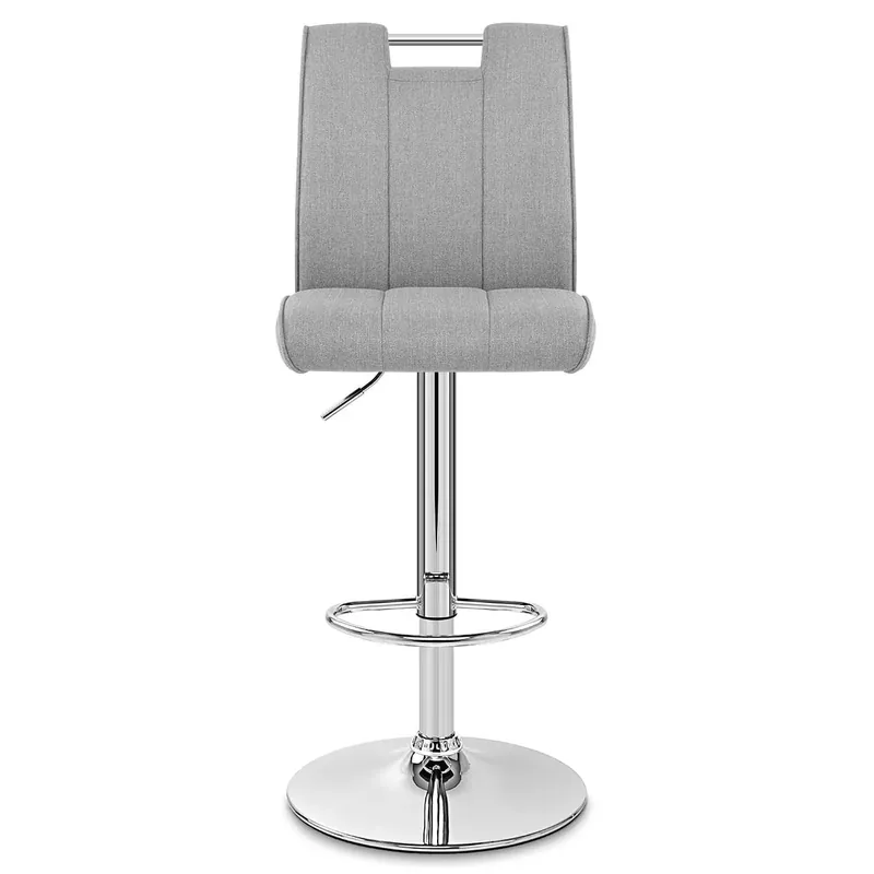 Ultime Pezzi Sgabello Tessuto Cromato - Loco Grigio