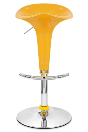 Compra Adesso Sgabello Plastica Cromato - Gloss Coco Giallo