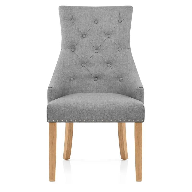 Sedia Tessuto Quercia - Ascot Grigio Consegna Rapida