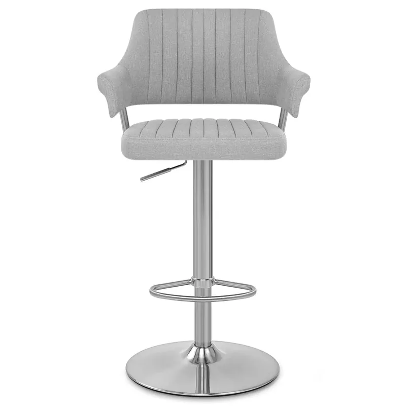 Sgabello Tessuto Satinato - Skyline Grigio Sconto