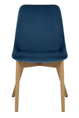 Compra Adesso Sedia Velluto Quercia - Kobe Blu