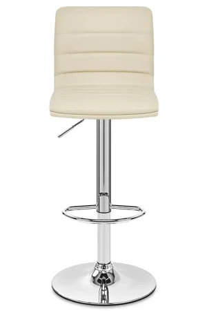 Compra Oggi Stesso Sgabello Ecopelle Cromato - Linear Crema