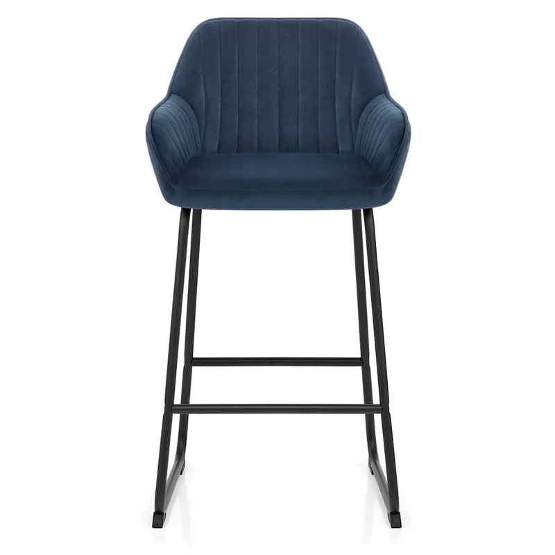 Super Prezzo Sgabello Velluto - Kanto Blu