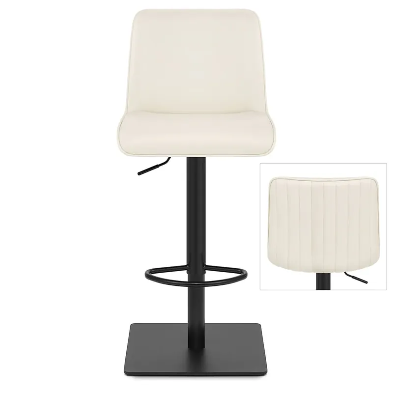 Sgabello Vera Pelle - Lola Crema Professionale