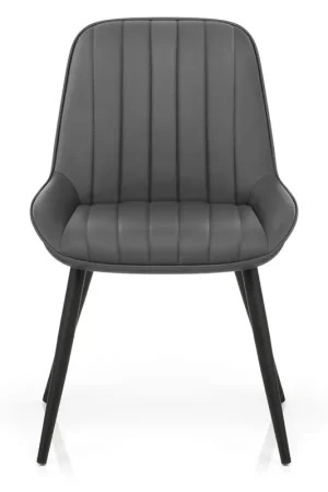 Compra Adesso Sedia Ecopelle Satinata - Mustang Grigio scuro