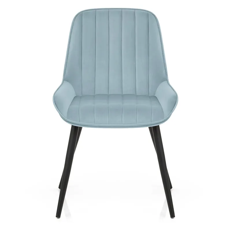 Ultime Pezzi Sedia Velluto Satinata - Mustang Blu