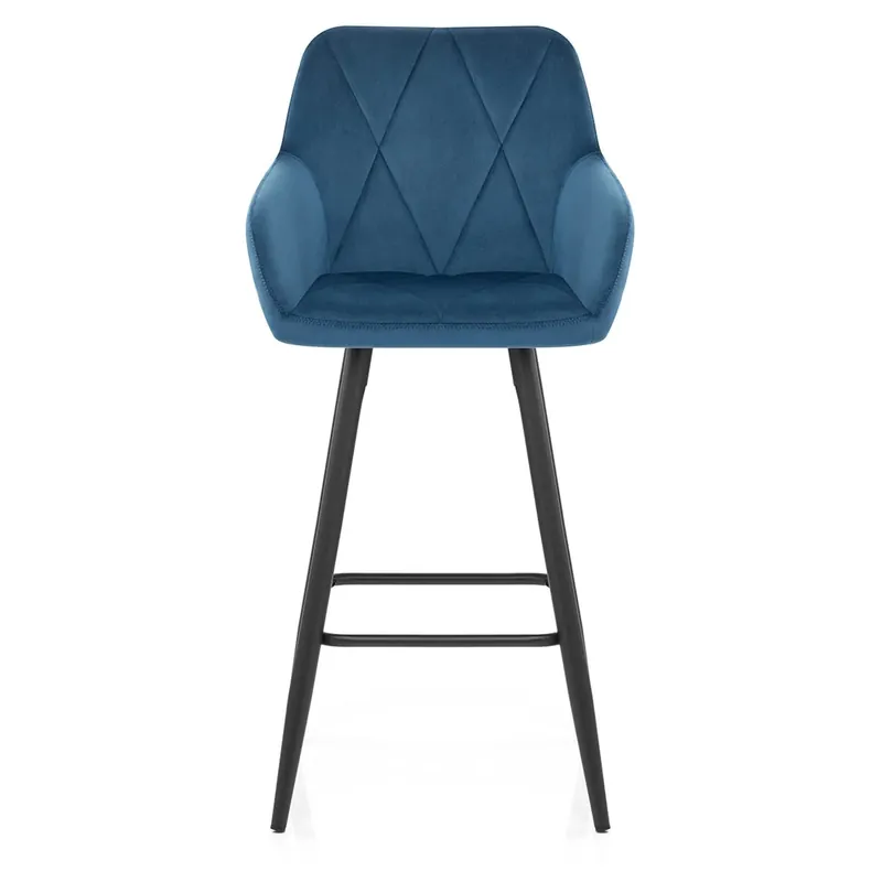 Prezzo Di Fabbrica Sgabello Velluto - Lanson Blu Scuro