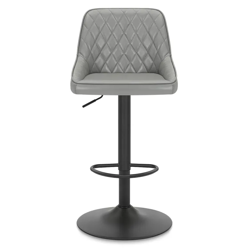 Compra Adesso Sgabello Vera Pelle - Melbourne Grigio