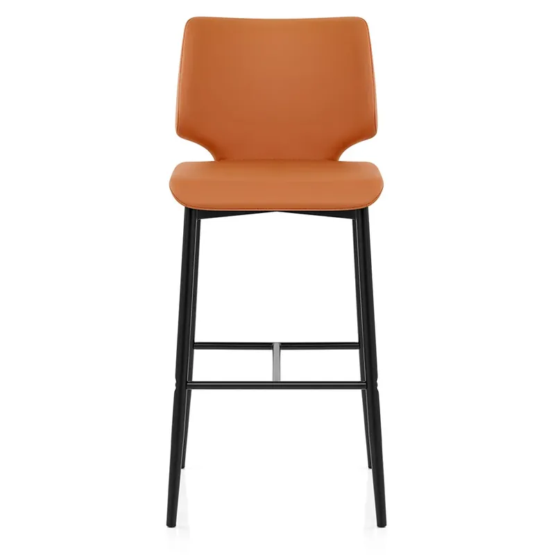 Professionale Sgabello Ecopelle - Elan Arancione