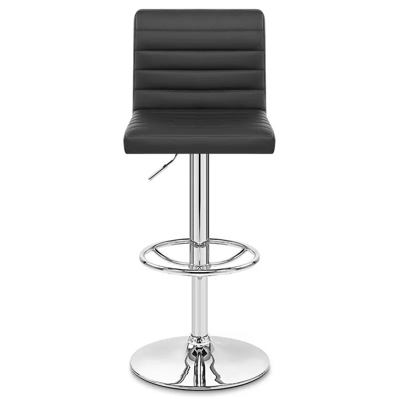 Sconto Sgabello Ecopelle Cromato - Mint Nero