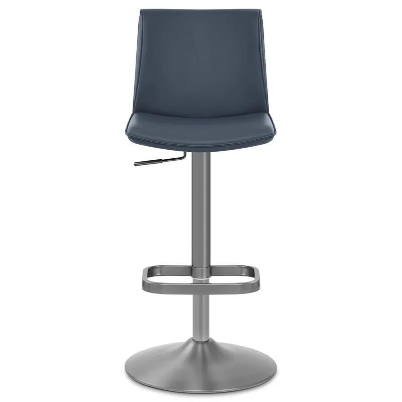 Super Prezzo Sgabello Ecopelle - Alto Blu