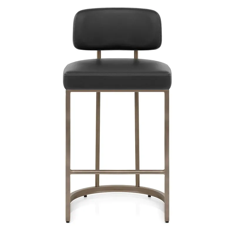 Sgabello Ecopelle - Verve Nero Sconto