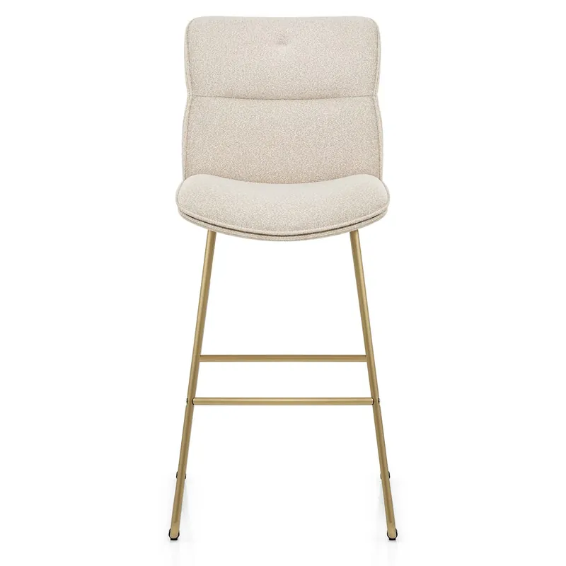 Sgabello in stoffa - Finley Crema Prezzo Basso