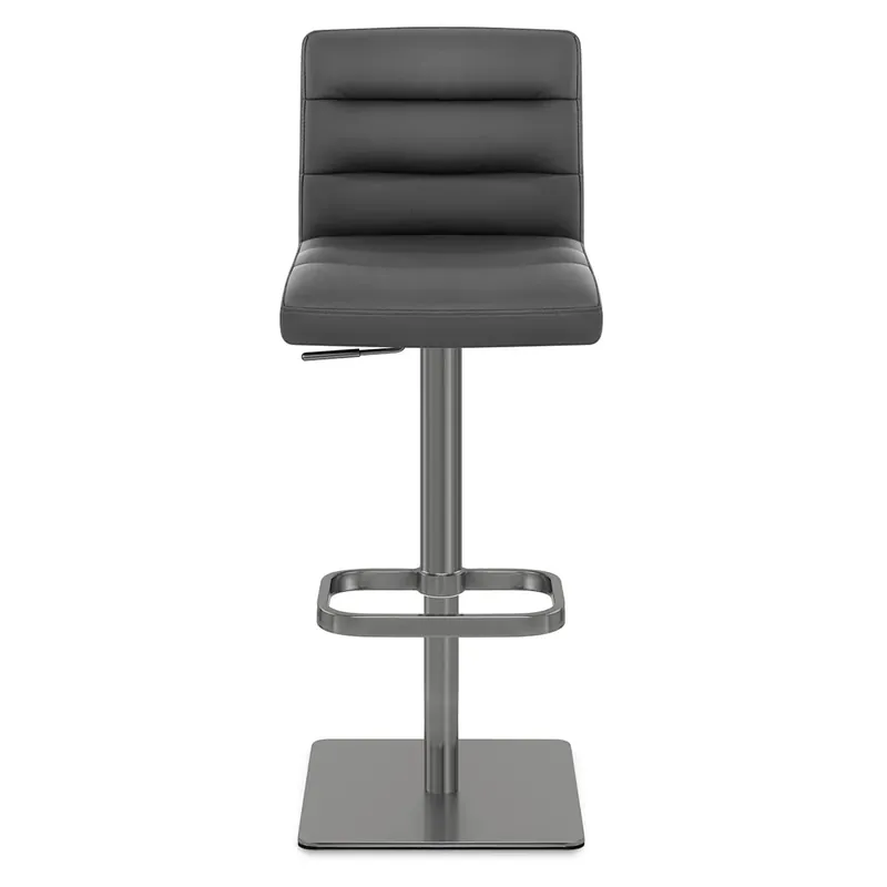 Ultimissimo Modello Sgabello Vera Pelle Graffite - Lush Grigio scuro