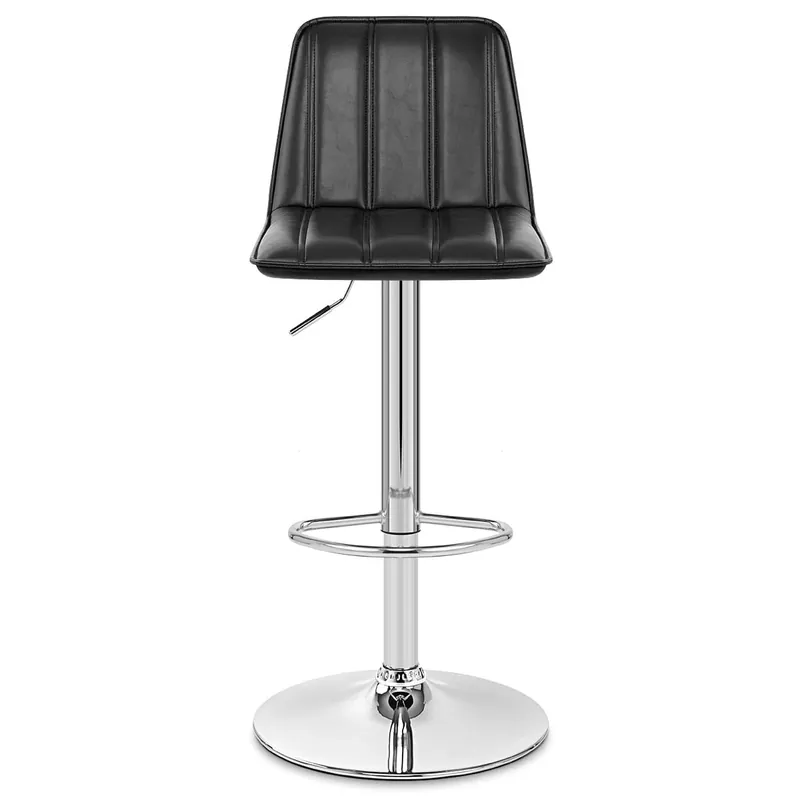 Occasione Sgabello Ecopelle Cromato - Pulse Nero