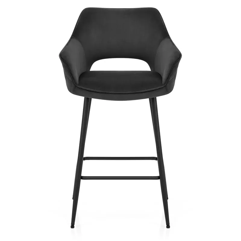Più Venduto Sgabello Velluto - Viola Nero