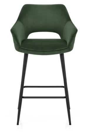 Affare Sgabello Velluto - Viola Verde