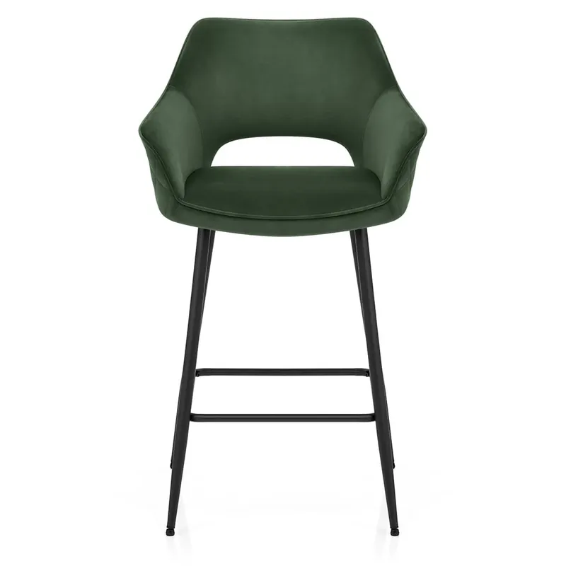 Affare Sgabello Velluto - Viola Verde